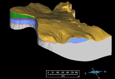 Geologisches 3D-Modell in GOCAD