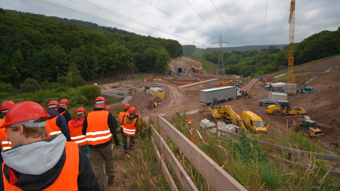 Exkursion Tunnelbau Laufach/Heigenbrücken, Spessart Bild 1
